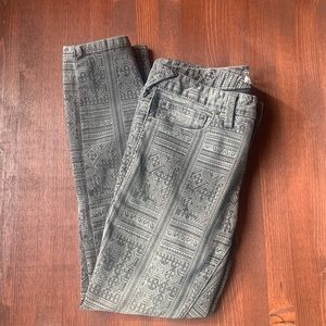 Free People Isla Batik Skinny Jeans
